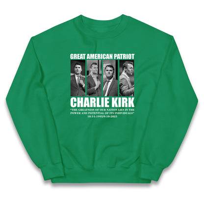 Charlie Kirk Kids Jumper