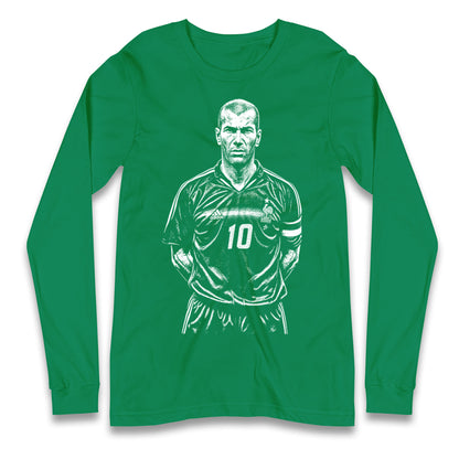 Zidane France 10 Longsleeve T Shirt