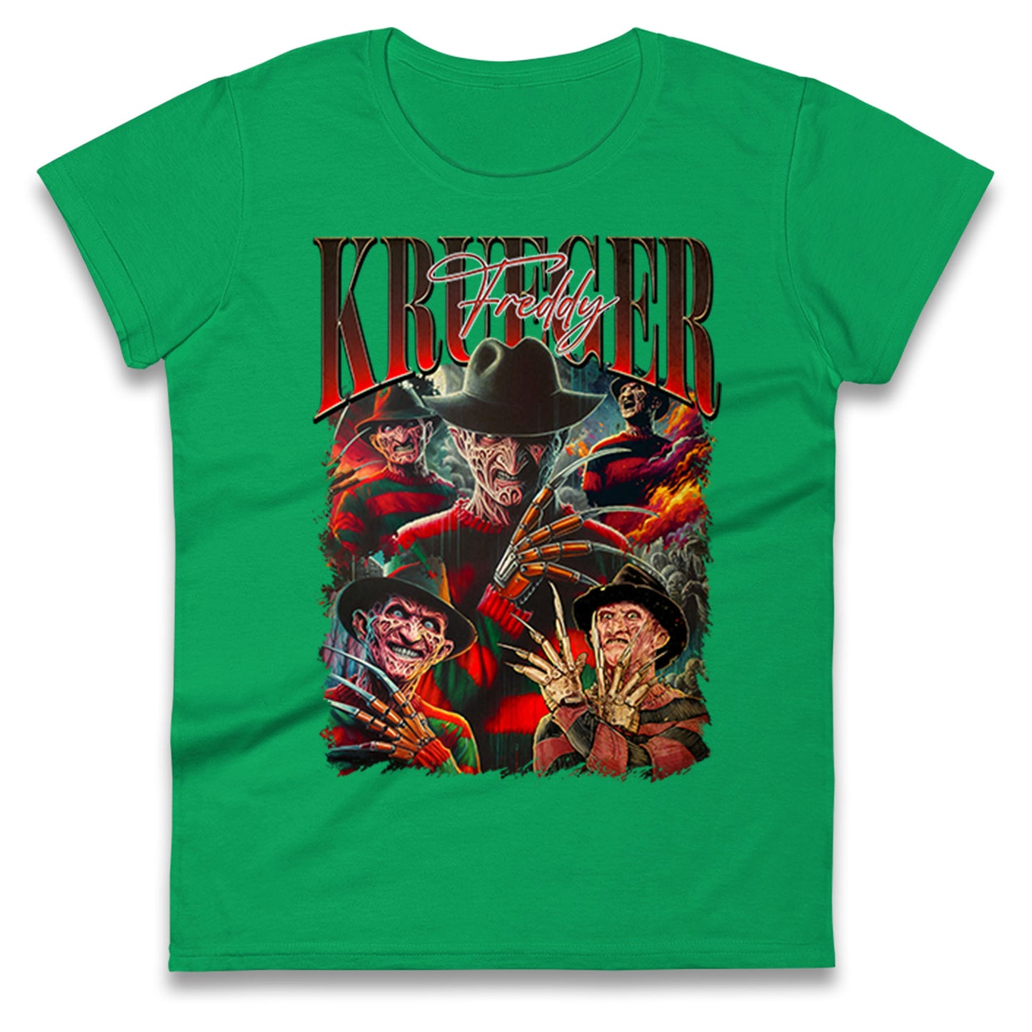 Freddy Krueger Halloween Bootleg Womens T Shirt