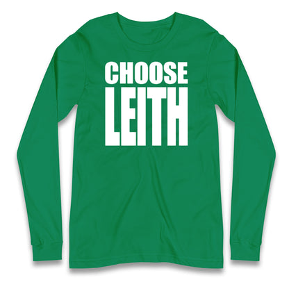 Hibs FC Choose Leith Football Longsleeve T Shirt