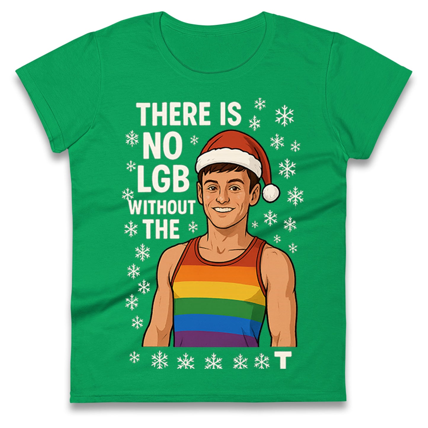 Tom Daley Christmas Ladies T Shirt