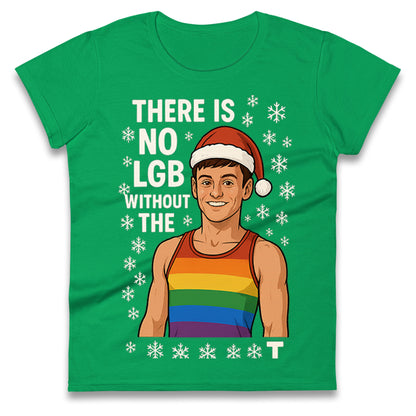 Tom Daley Christmas Ladies T Shirt