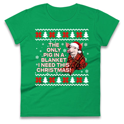 Pigs in Blankets Ladies T Shirt