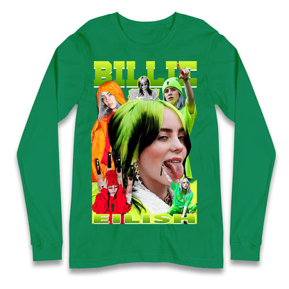 Billie Eilish Green Longsleeve T Shirt