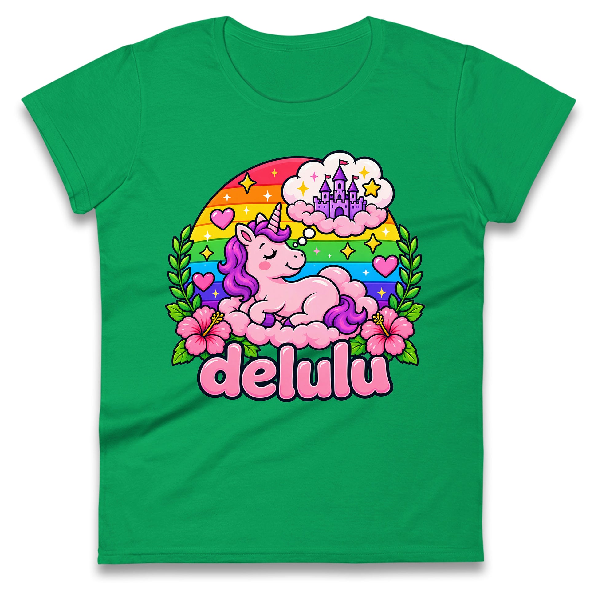 Delulu Unicorn Ladies Tee