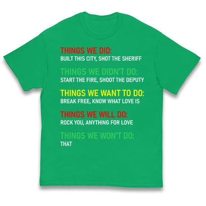 Bob Marley Music Kids T Shirt