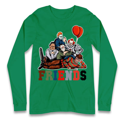 Horror Vintage Characters Friends Halloween T Shirt

