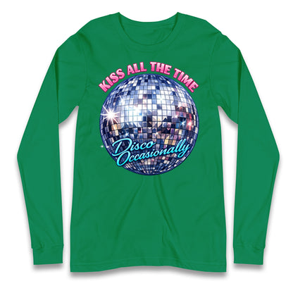 Kiss All The Time Disco Occasionally Longsleeve T Shirt