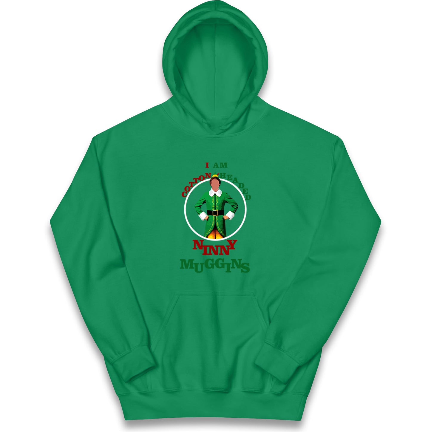 Christmas Patrick Baynham Elf Kids Hoodie