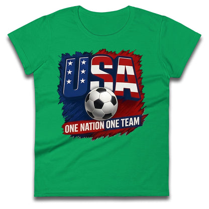 USA Retro World Cup Ladies T Shirt