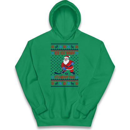 Hockey Christmas Kids Hoodie