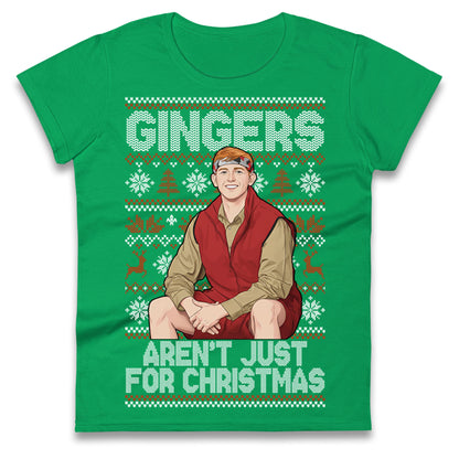Angry Ginge Xmas Ladies T Shirt 