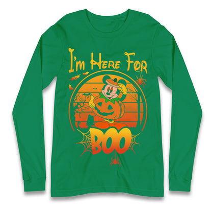 Mickey Mouse Im Here For Boo Halloween T Shirt
