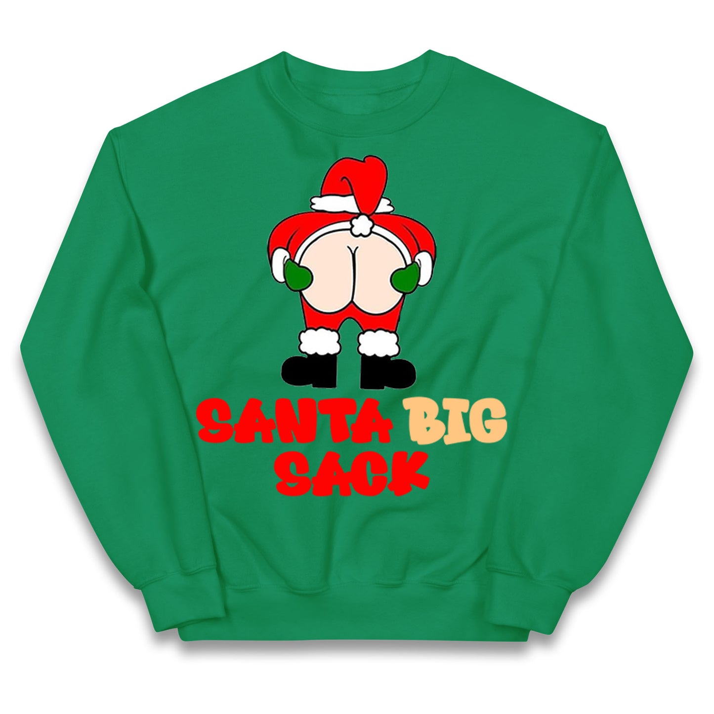 Christmas Santa Big Sack Funny Jumper