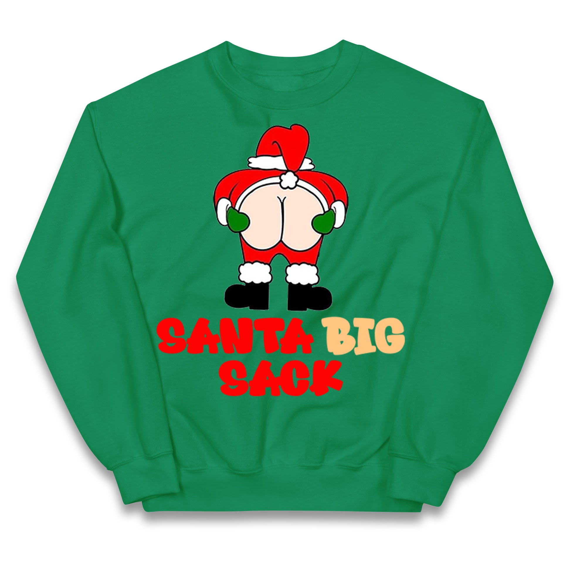 Christmas Santa Big Sack Funny Jumper