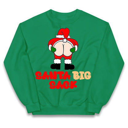 Christmas Santa Big Sack Funny Jumper
