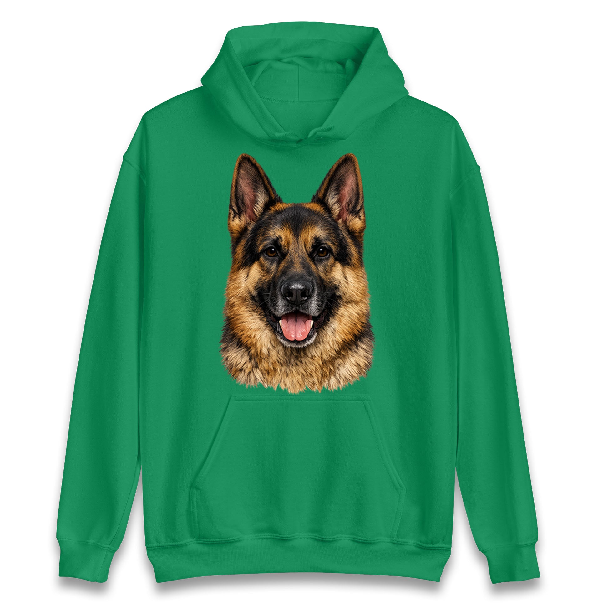 German Shepherd Dog Face Hoodie