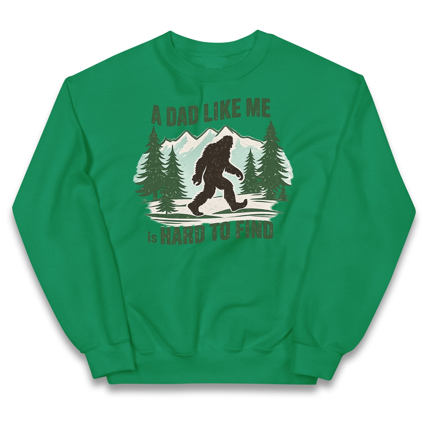 Retro Funny Bigfoot Dad Kids Jumper 