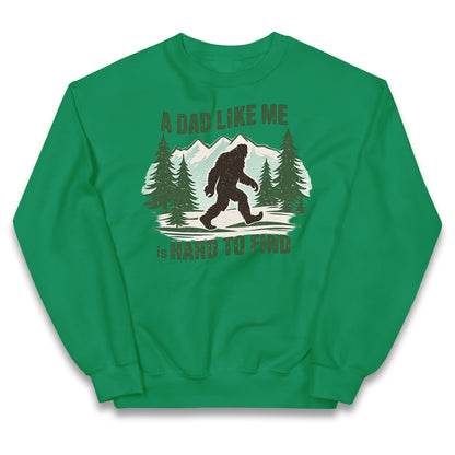 Retro Funny Bigfoot Dad Kids Jumper 