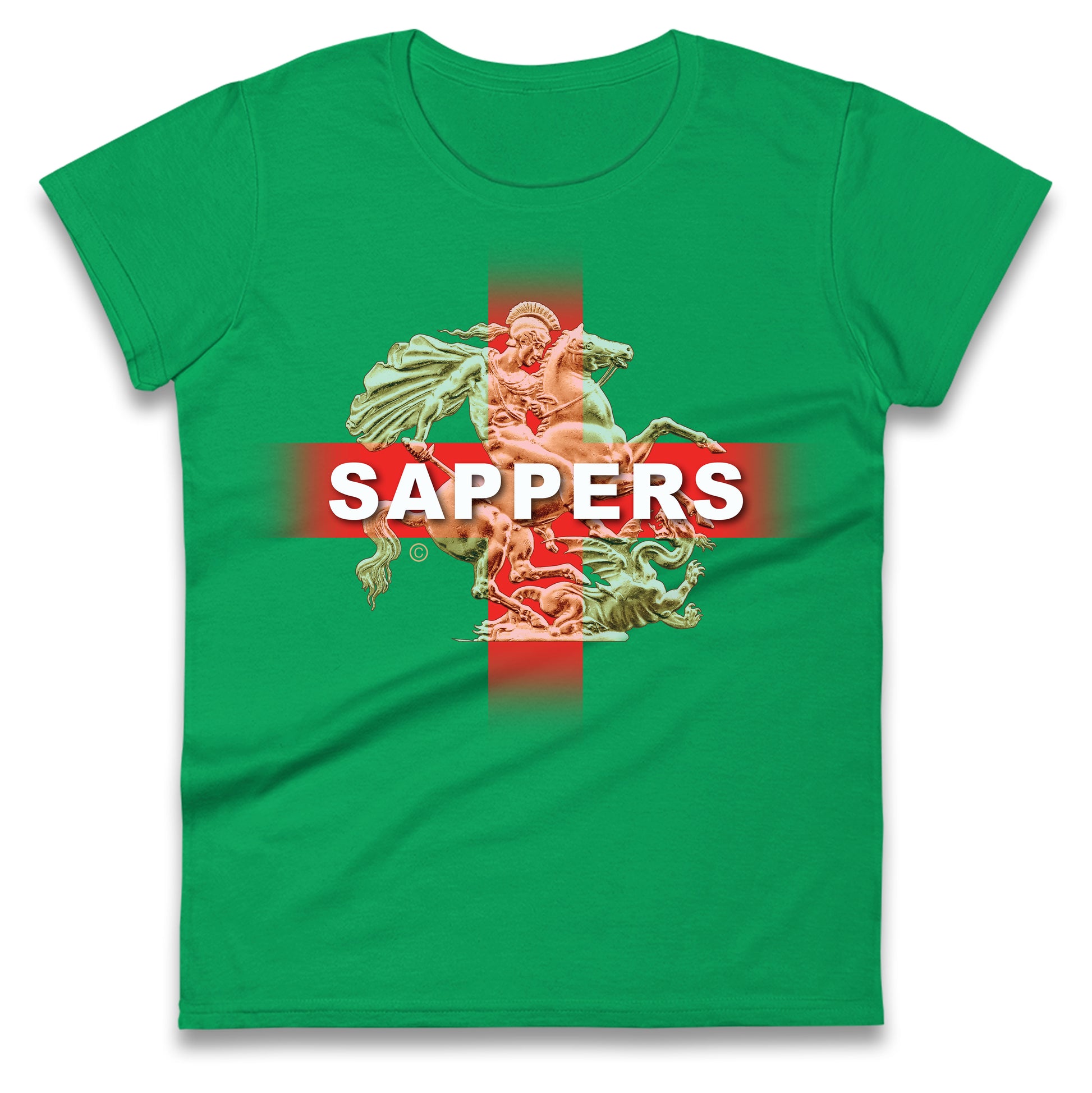 Royal Engineers Sappers England Ladies T Shirt