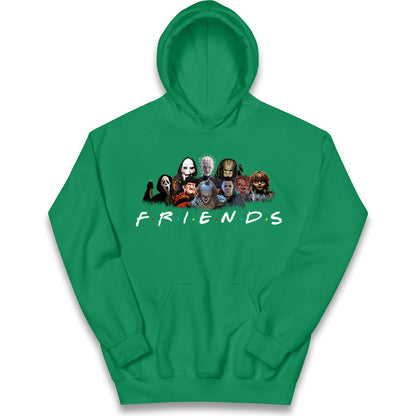 Horror Characters Friends Halloween Kids Hoodie