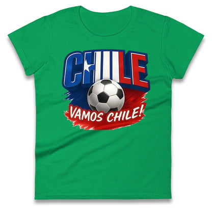 Chile Retro World Cup Ladies T Shirt 