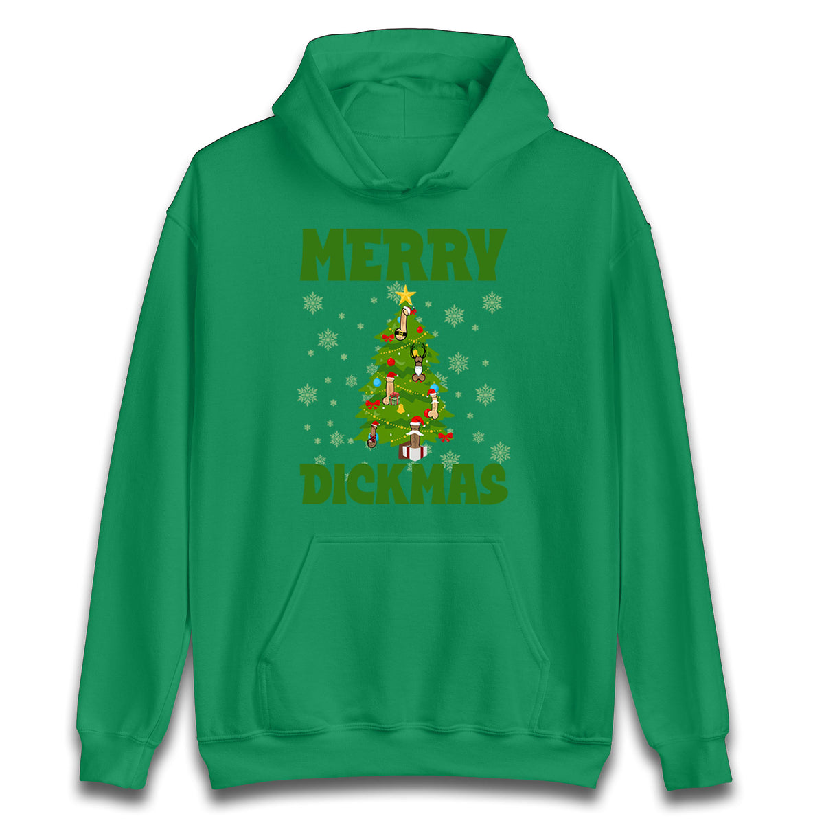 Merry Dickmas Funny Christmas Hoodie