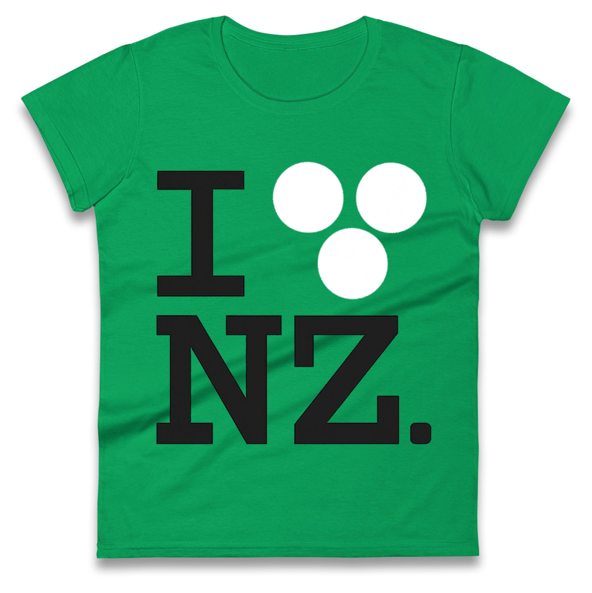 I Love NZ Orlando Bloom Huffer Ladies T Shirt