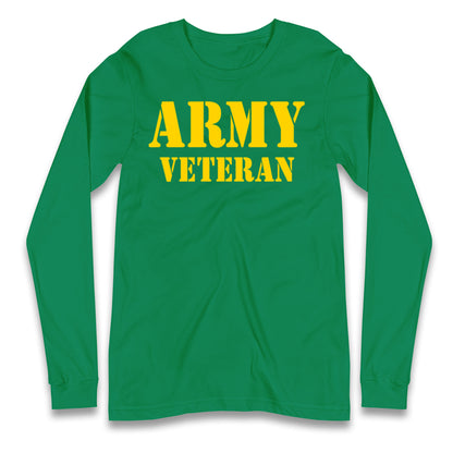 Army Veteran Longsleeve T Shirt
