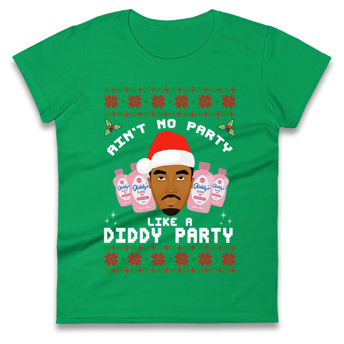 Diddy Christmas Ladies T Shirt