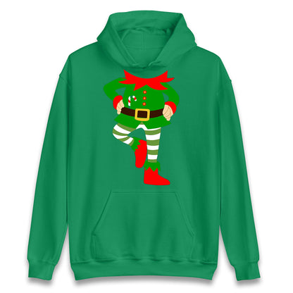 Personalise Christmas Party Wear Elf Unisex Hoodie