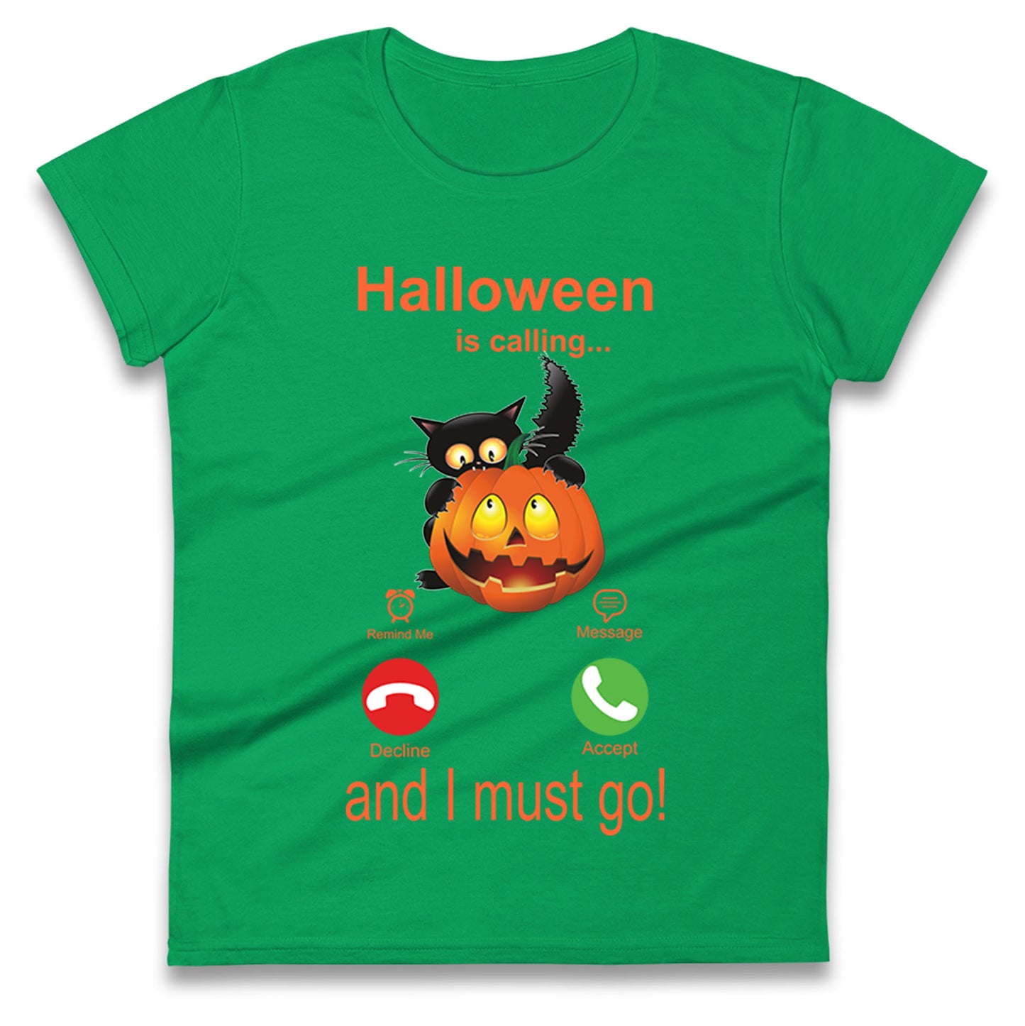 Halloween Is Calling Womens t shirt