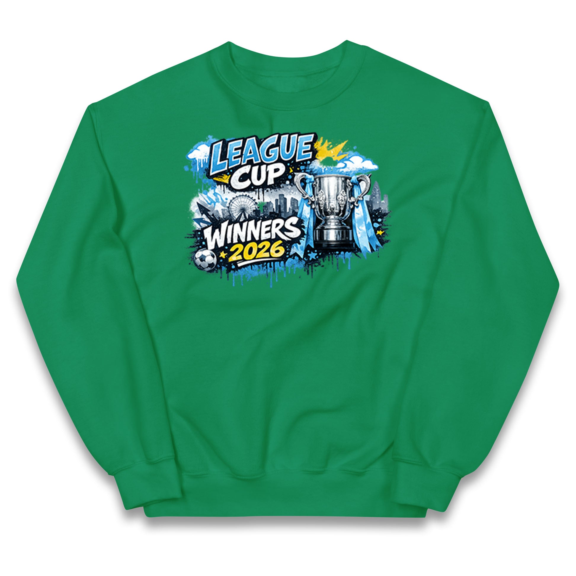 Man City League Cup Winners 2026 Kids Jumper