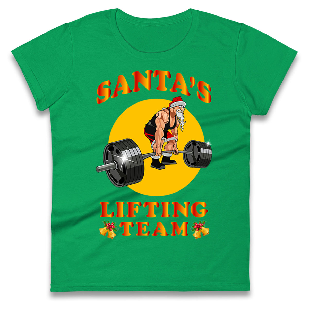 bodybuilding gym christmas womens tee