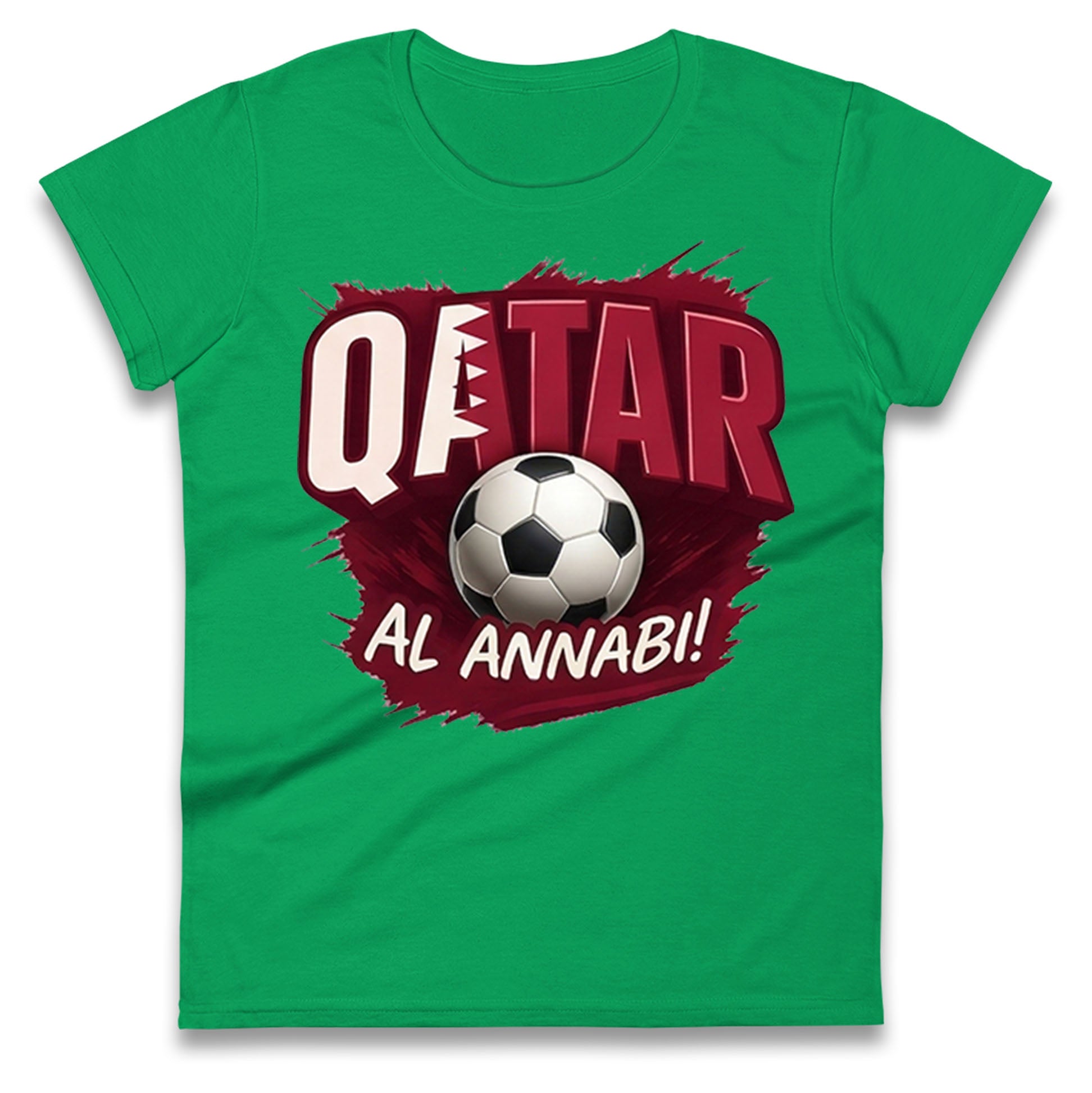 Qatar Retro World Cup Ladies T Shirt