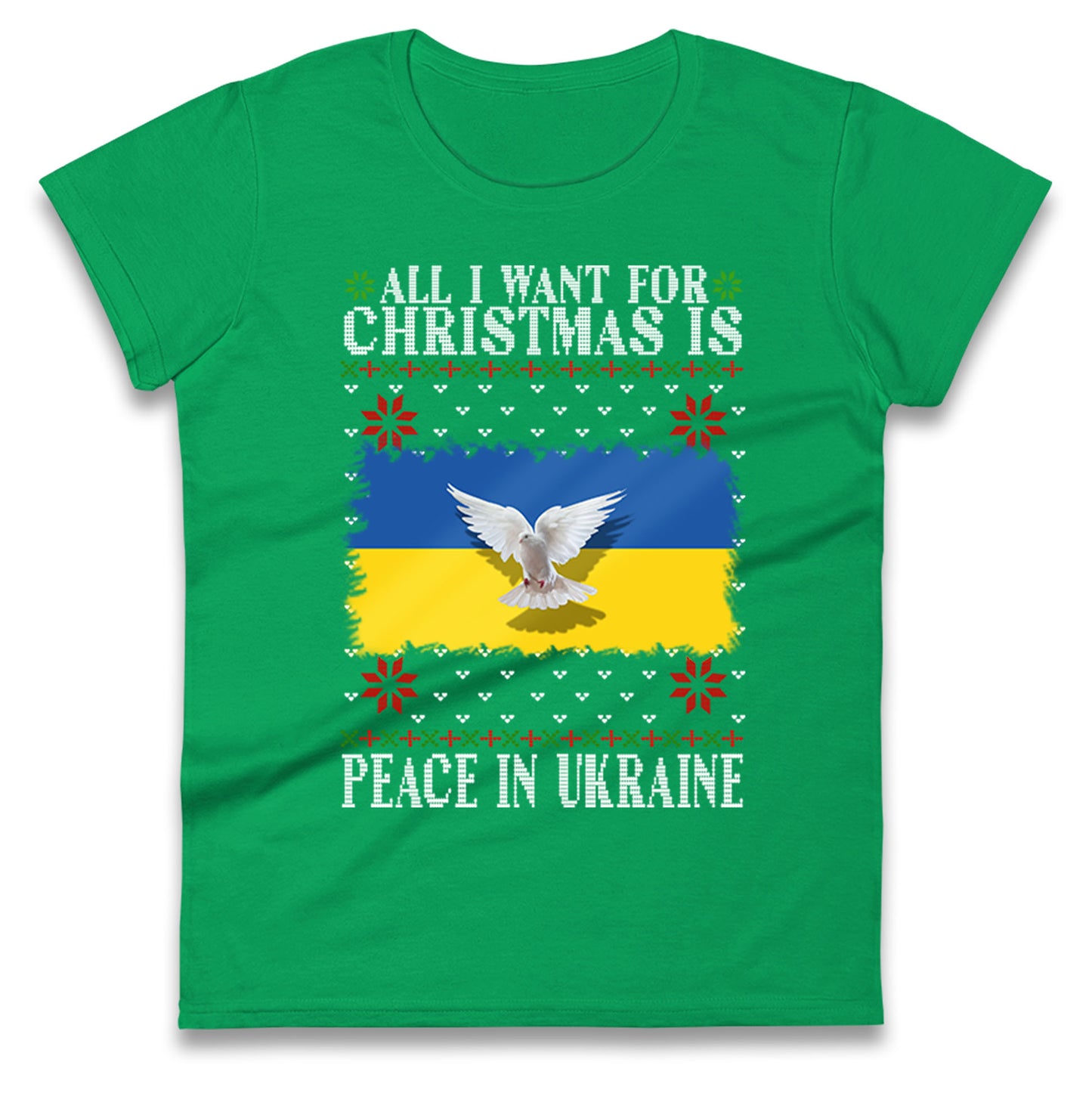 peace in ukraine womens t shirt