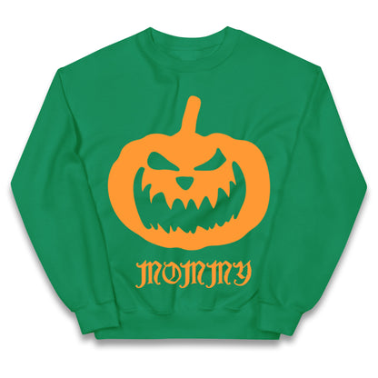 Scary Pumpkin Mommy Halloween Jumper
