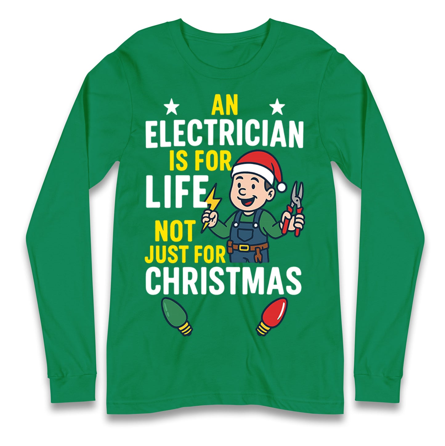 Electrician Christmas Longsleeve T Shirt