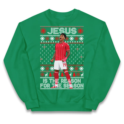 Nottm Forest FC Christmas Kids Jumper