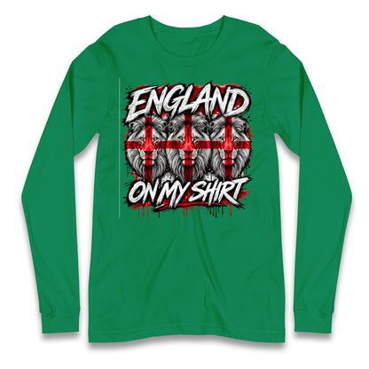 England 3 Lions World Cup 2026 Longsleeve T Shirt