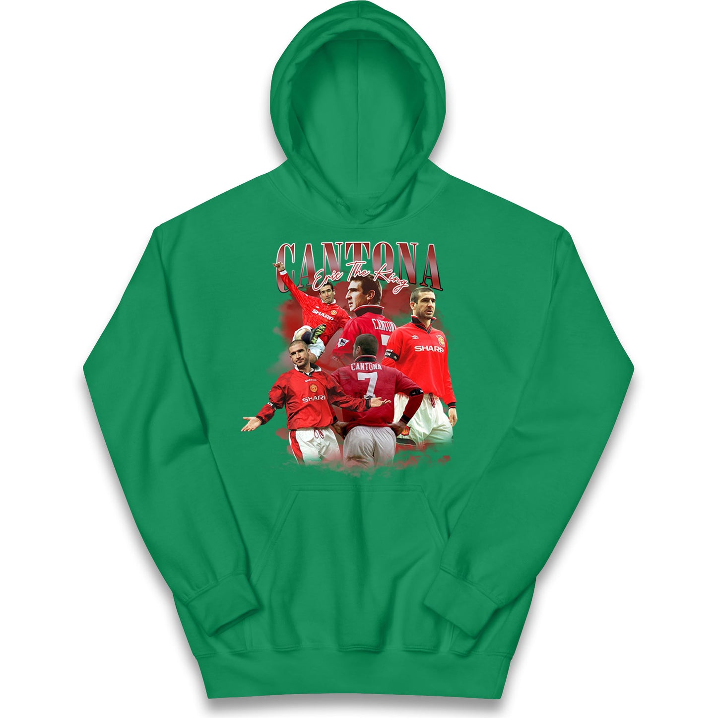 Retro Cantona Bootleg Football Kids Hoodie