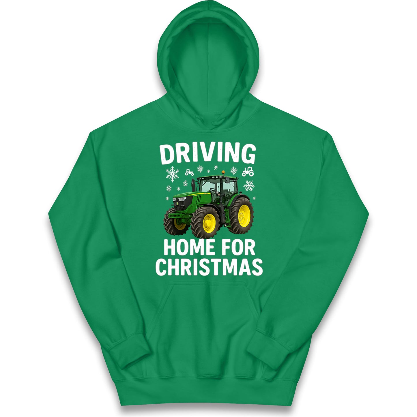 John Deere Tractor Christmas Kids Hoodie