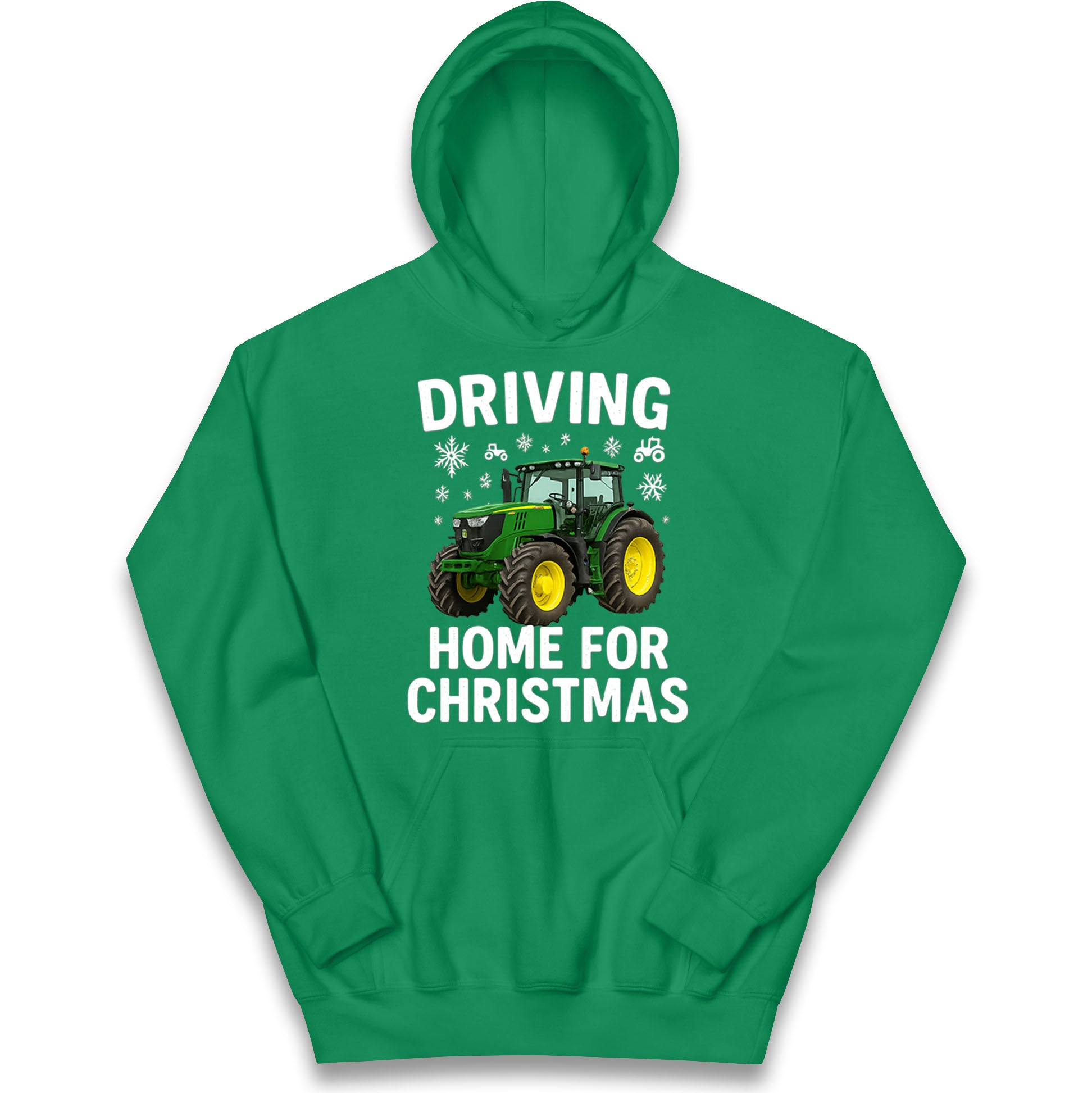 John Deere Tractor Christmas Kids Hoodie