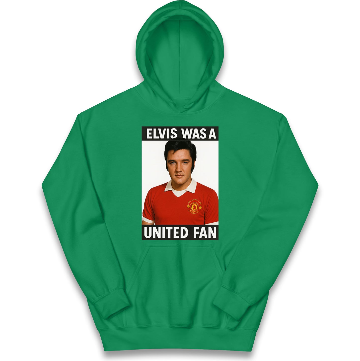 Elvis Presley Mnchester United Kids Hoodie