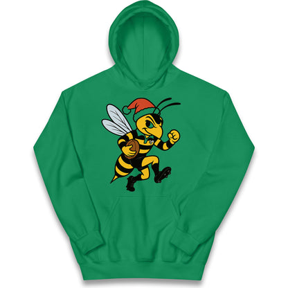 Wasps Rugby Christmas Kids Hoodie