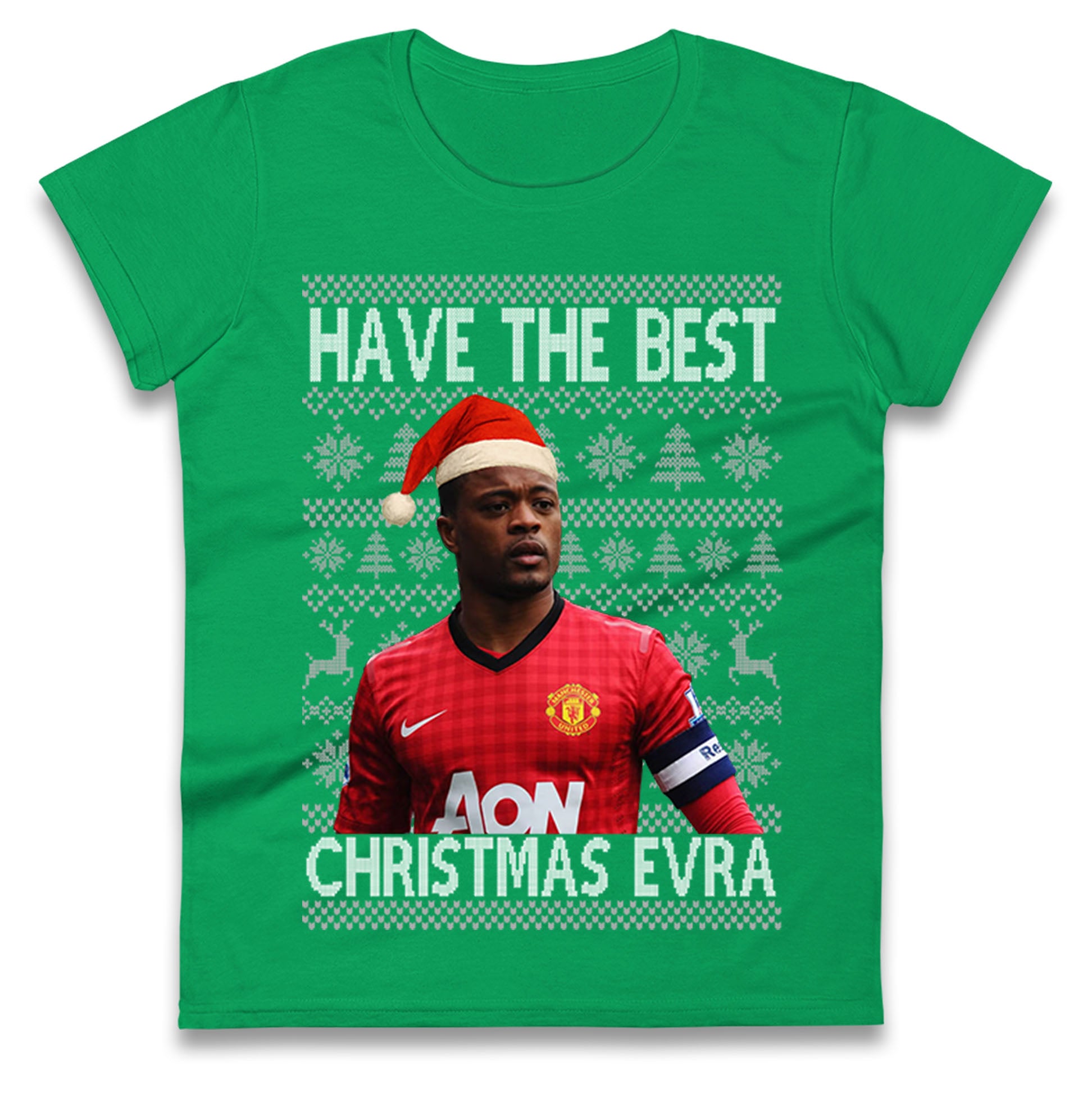 Man Utd Xmas Ladies T Shirt