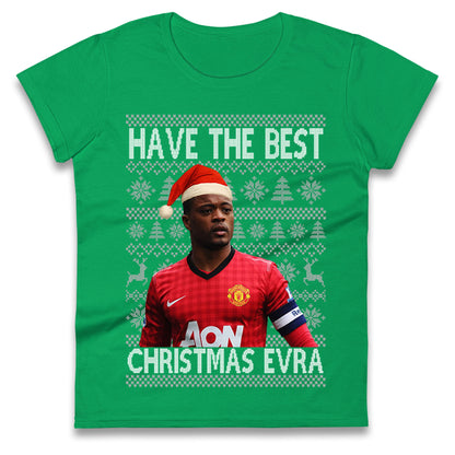 Man Utd Xmas Ladies T Shirt