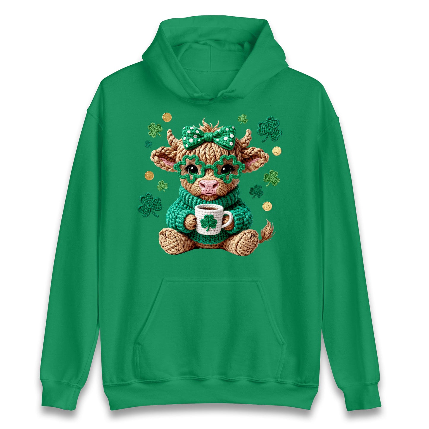 Cute Cow St Patrick Hoodie