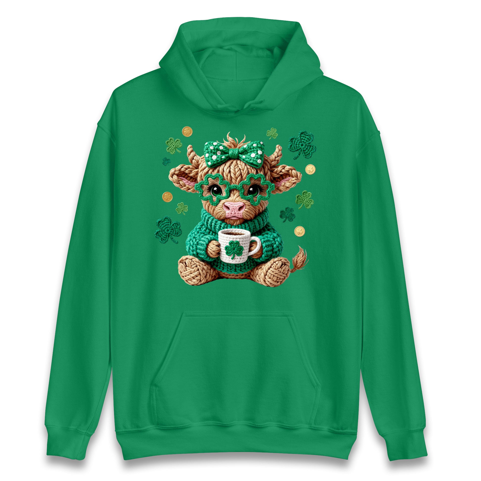 Cute Cow St Patrick Hoodie