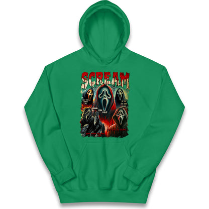 Ghost Face Scream Halloween Bootleg kids Hoodie